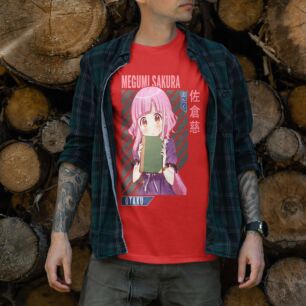 Megumi Sakura Holding a Book Tshirt