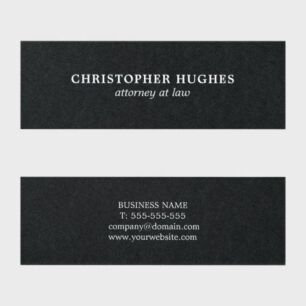 Minimalist Simple Elegant Black White Attorney 