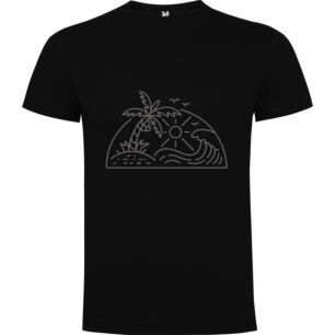 Monochrome Paradise Bliss Tshirt