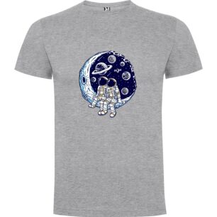 Moon-sitting Astronauts Tshirt