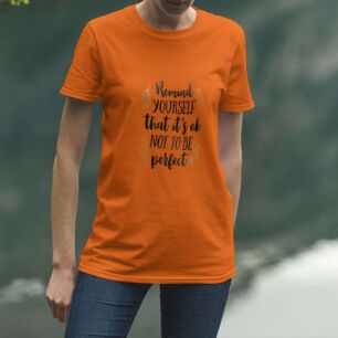 Motivational Quote with Leaves Tshirt