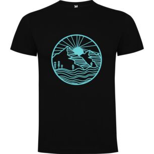 Mountain Sunrise Scene Tshirt