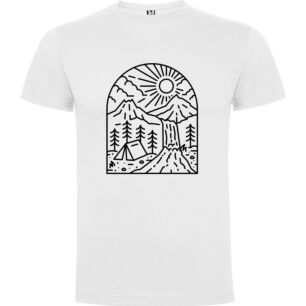 Mountain Tent Landscape Tshirt