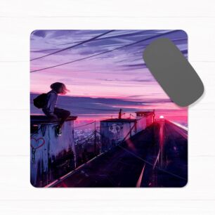 Anime Mouse Pad Dusk Illustration