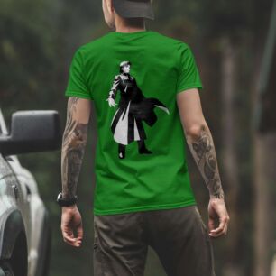 Mysterious Figure in Black Tshirt