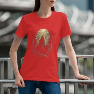 Mysterious Hooded Figure in the Woods Tshirt