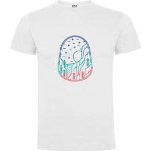 Neon Mountainscape Glow Tshirt