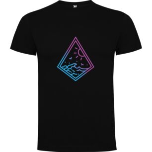 Neon Ocean Waves Tshirt