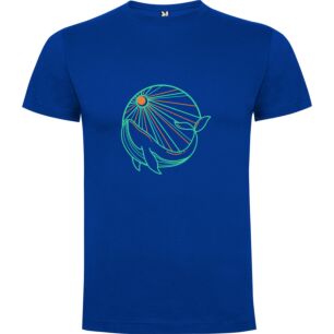 Neon Space Whales Tshirt