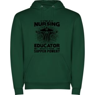 Nurse Superpower: Educating Care Φούτερ με κουκούλα