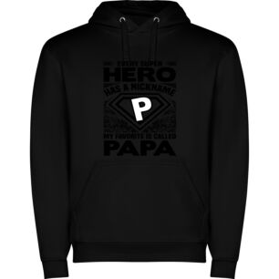 Papa: Diamond-Plated Superhero Φούτερ με κουκούλα