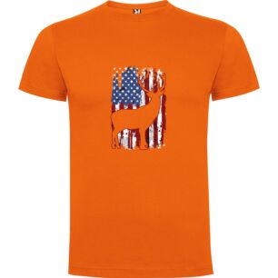 Patriotic Deer Pose Tshirt