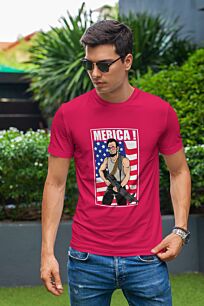 Patriotic Muscle Man with Gun Tshirt