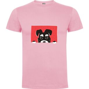 Peeking Pup Illustration Tshirt