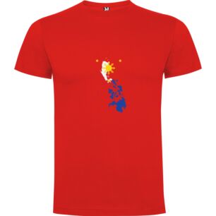 Philippines Flag Map Tshirt