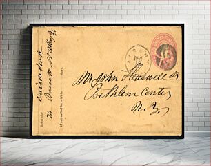 Πίνακας, 3c Washington with Albany, NY "OK" on stationery