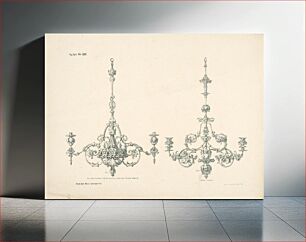 Πίνακας, A chandelier in the renaissance style, a salon chandelier