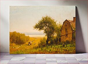 Πίνακας, A Home by the Seaside by Worthington Whittredge