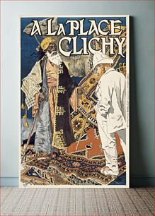 Πίνακας, A la Place Clichy by Eugène Samuel Grasset