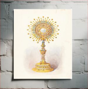 Πίνακας, A Monstrance (ca. 1860) by British 19th Century