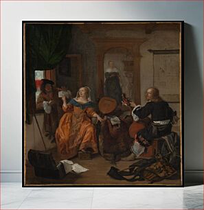 Πίνακας, A Musical Party by Gabriël Metsu