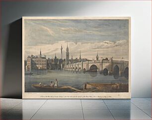 Πίνακας, A View of the West Side of London Bridge in 1823