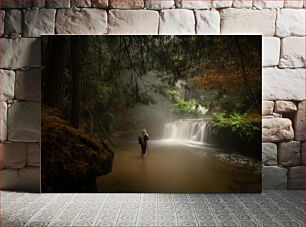 Πίνακας, A Walk in the Misty Forest Μια βόλτα στο ομιχλώδες δάσος