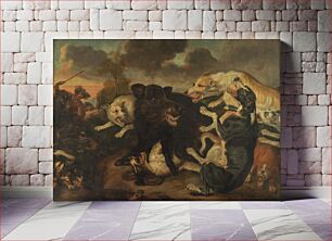 Πίνακας, A wild boar hunt by Juriaen Jacobsz