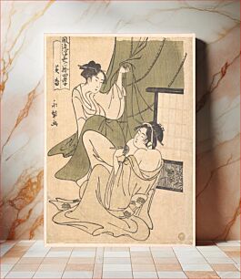 Πίνακας, A Yoshiwara Analogue of the Story of Koko (Huang Xiang) one of the Twenty-four Paragons of Filial Piety