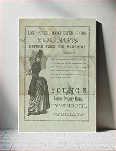 Πίνακας, Advertisement for Young's London Drapery House