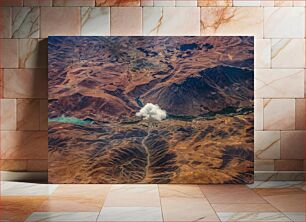 Πίνακας, Aerial View of a Cloud Over Arid Landscape Εναέρια άποψη ενός σύννεφου πάνω από άνυδρο τοπίο