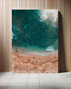 Πίνακας, Aerial View of Beach and Sea Αεροφωτογραφία της παραλίας και της θάλασσας