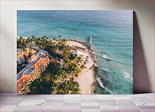 Πίνακας, Aerial View of Beach Resort Αεροφωτογραφία του Beach Resort