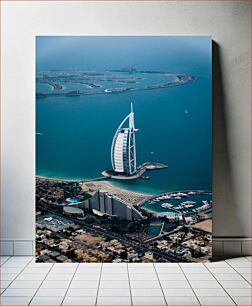 Πίνακας, Aerial View of Iconic Dubai Landmarks Εναέρια άποψη των εμβληματικών ορόσημων του Ντουμπάι