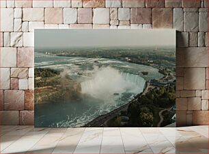 Πίνακας, Aerial View of Niagara Falls Εναέρια άποψη των καταρρακτών του Νιαγάρα