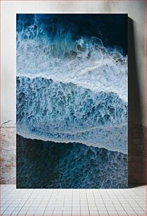 Πίνακας, Aerial View of Ocean Waves Αεροφωτογραφία των κυμάτων του ωκεανού