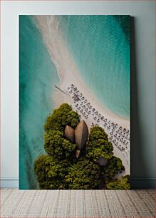 Πίνακας, Aerial View of Tropical Beach Αεροφωτογραφία της Τροπικής Παραλίας