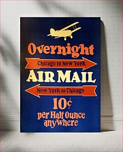 Πίνακας, Airmail poster advertising the ten-cent rate