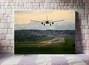 Πίνακας, Airplane Landing at Dusk Προσγείωση αεροπλάνου στο σούρουπο