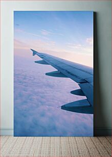 Πίνακας, Airplane Wing Over Clouds Πτέρυγα αεροπλάνου πάνω από σύννεφα