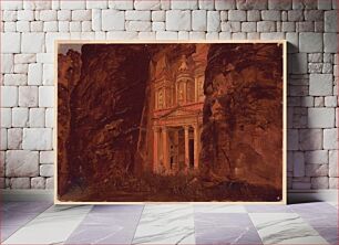 Πίνακας, Al-Khazneh, Rock Tomb at Petra, Frederic Edwin Church