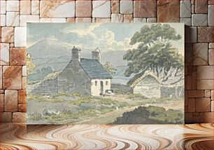 Πίνακας, Album of Landscape and Figure Studies: Two Stone Cottages