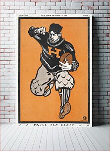 Πίνακας, American football player (1901) by Edward Penfield