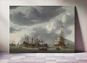 Πίνακας, Amsterdam Harbor Scene (ca. 1654–1655) by Reinier Nooms, called Zeeman
