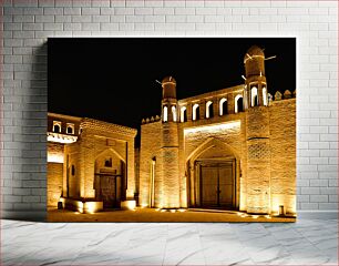 Πίνακας, Ancient Building at Night Αρχαίο κτήριο τη νύχτα