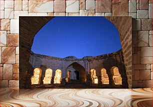 Πίνακας, Ancient Ruins Under Night Sky Αρχαία ερείπια κάτω από τον νυχτερινό ουρανό