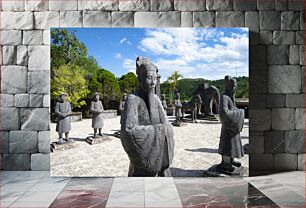 Πίνακας, Ancient Stone Statues Αρχαία πέτρινα αγάλματα