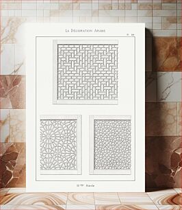 Πίνακας, Arabic art pattern, Emile Prisses d’Avennes, La Decoration Arabe