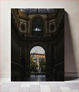 Πίνακας, Architectural Archway with Statue Αρχιτεκτονική Αψίδα με Άγαλμα