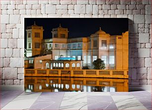 Πίνακας, Architectural Reflection at Night Αρχιτεκτονικός προβληματισμός τη νύχτα